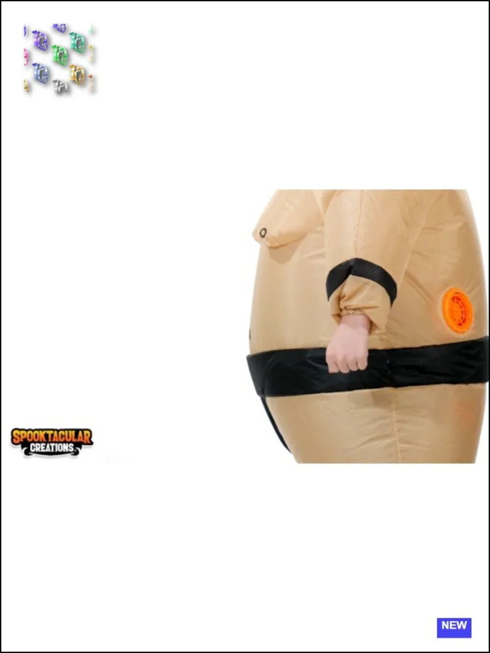 Kids Inflatable Sumo Wrestler Halloween Costume Full Body with Belt Blow Up
